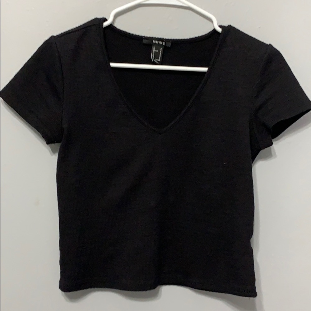Forever 21 Black Crop Top
